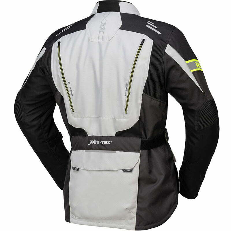 ixs textile mc jacket lorin st gray /flu