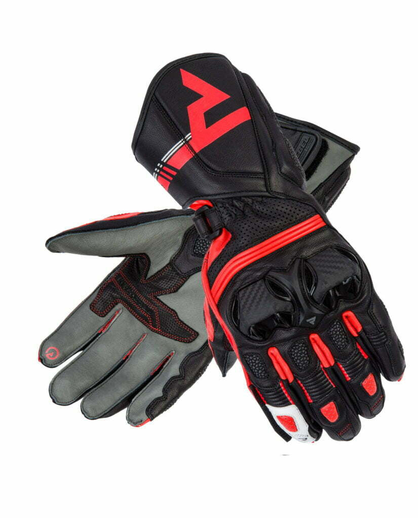 Rebelhorn Women Mc-Gloves St Long Black /Red