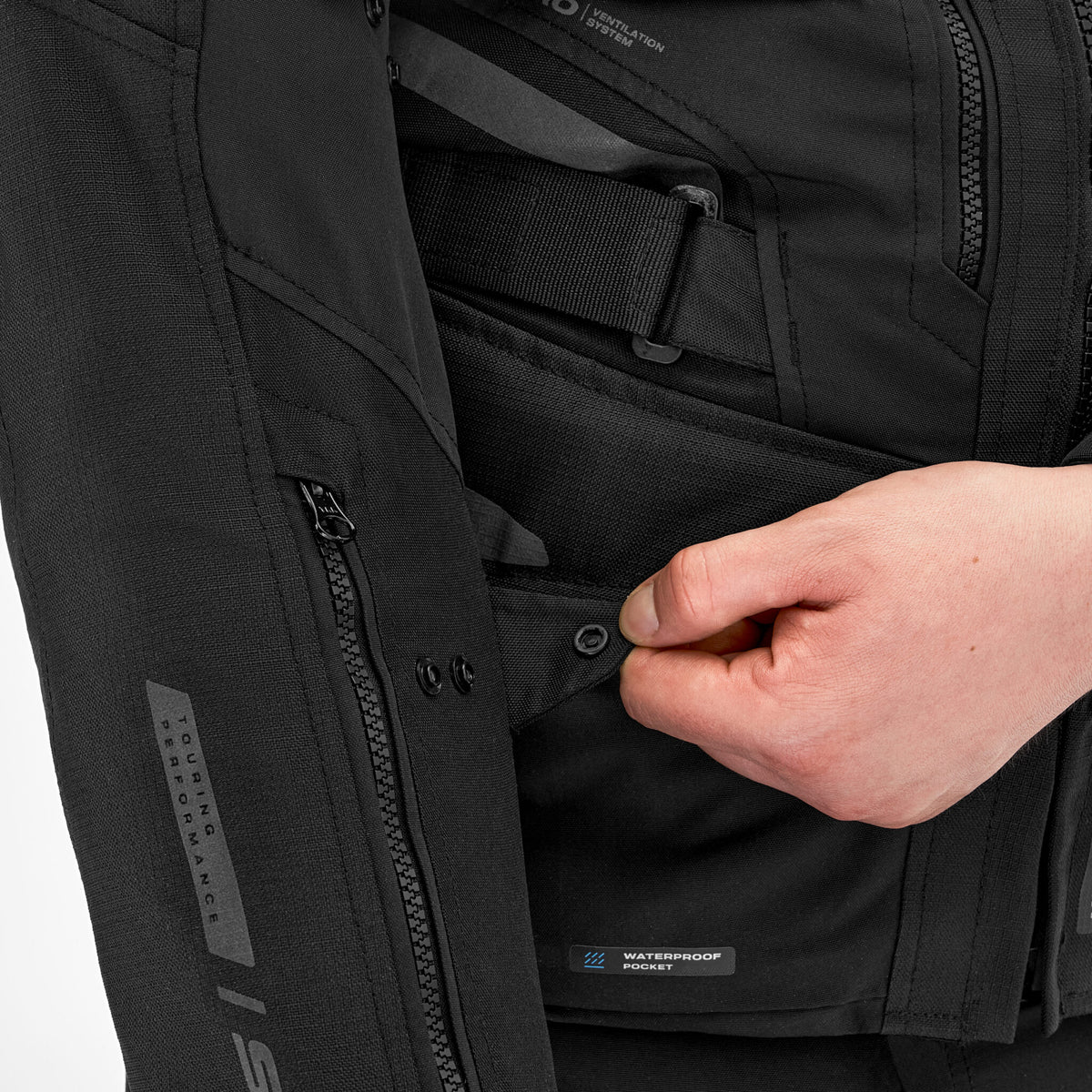 Shima textile mc-jacket dune черно