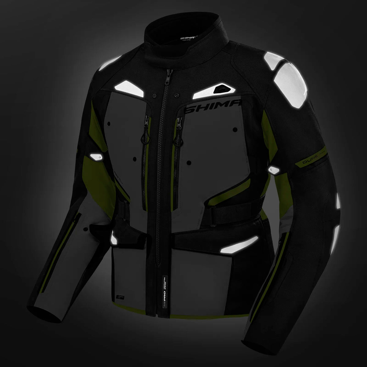 Shima textile mc-jacket dune grey /грип