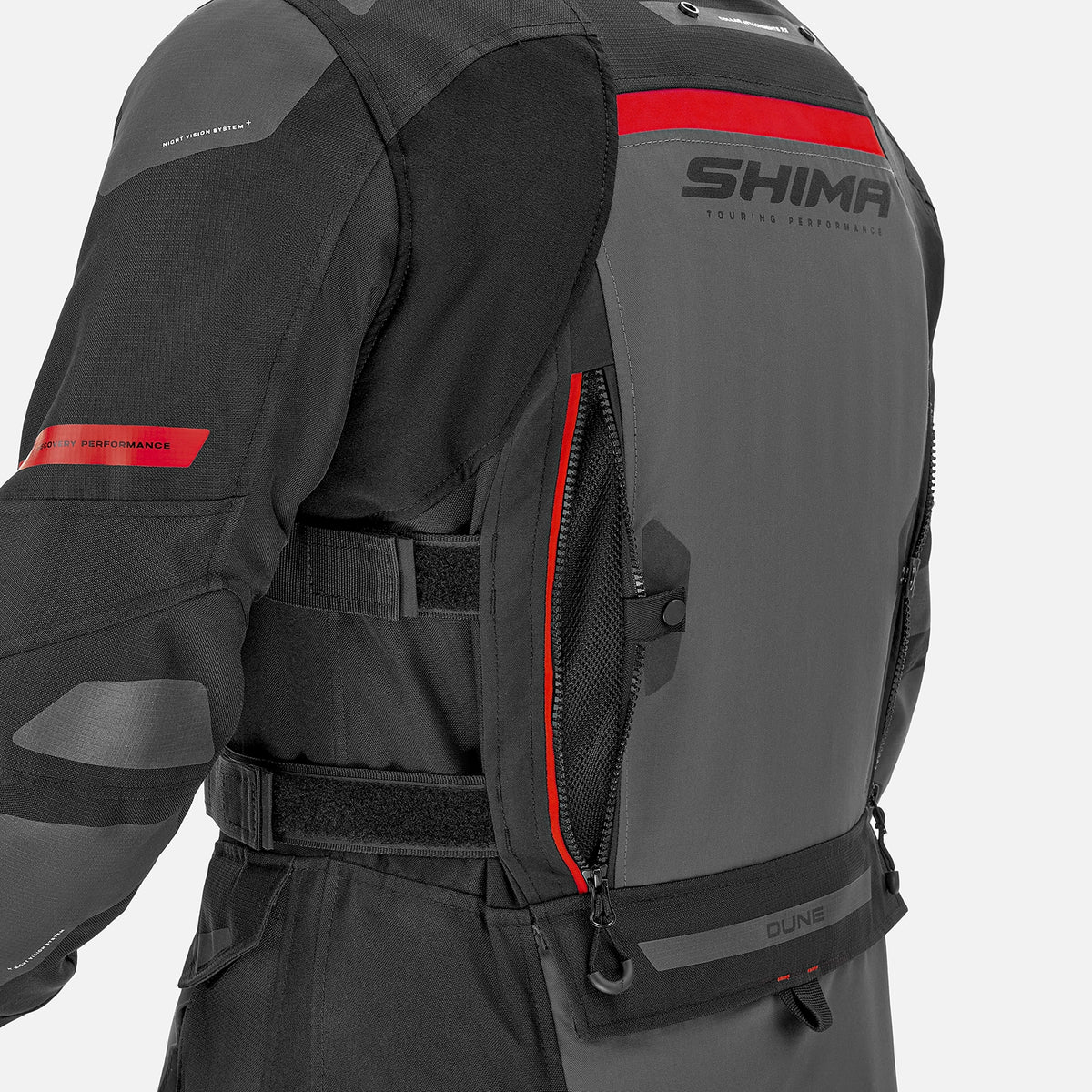 Shima textile mc-jacket dune черно /сиво