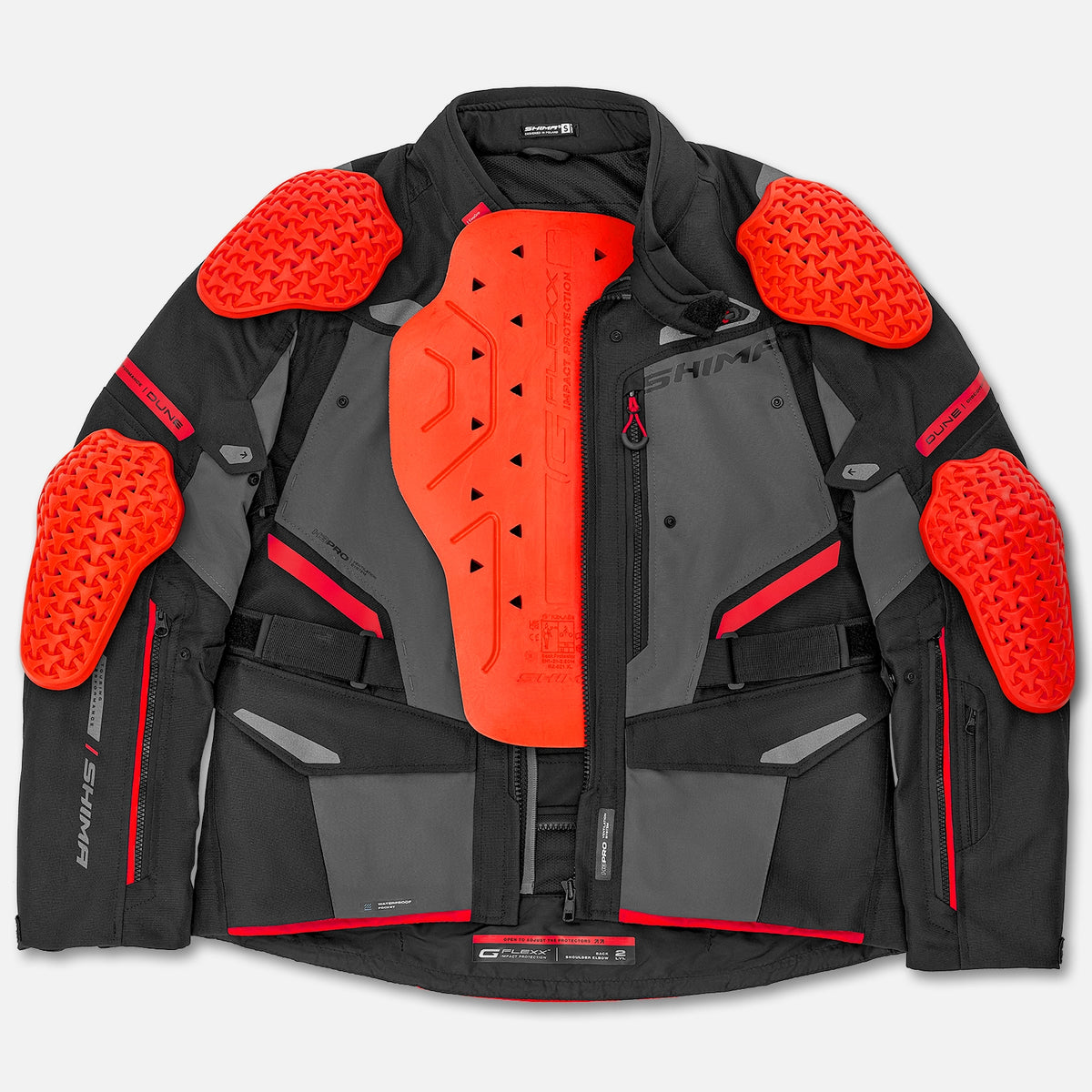 Shima textile mc-jacket dune черно /сиво