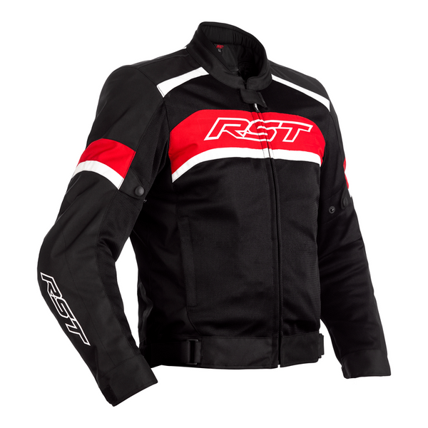 Rst Textile MC-Jacket Pilot Black /Red