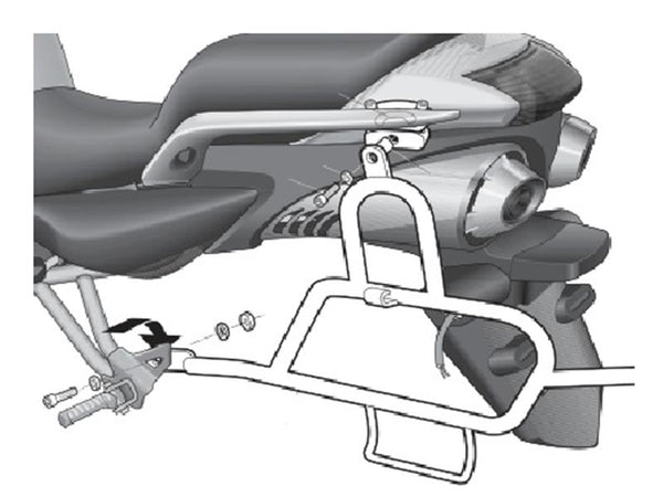 SHAD 3P Системна скоба (страна) - Yamaha Fz6 Fazer / N / S2 (Y0FZ67SF)