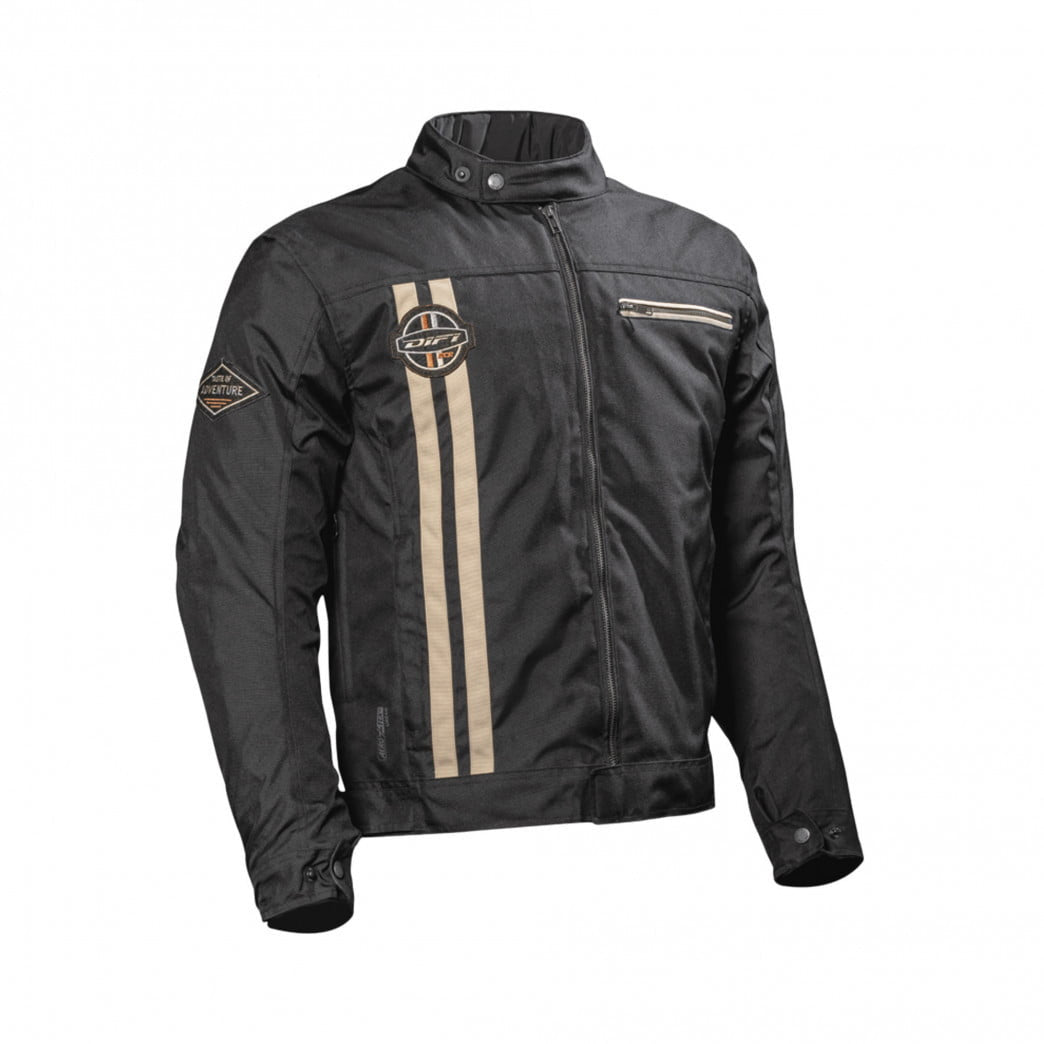 Difi Textile MC jacket Osbourne Aerotex Black