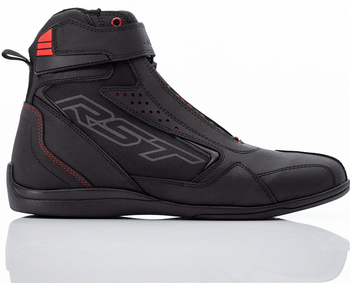 Rst ladies mc-shoes frontier black /red