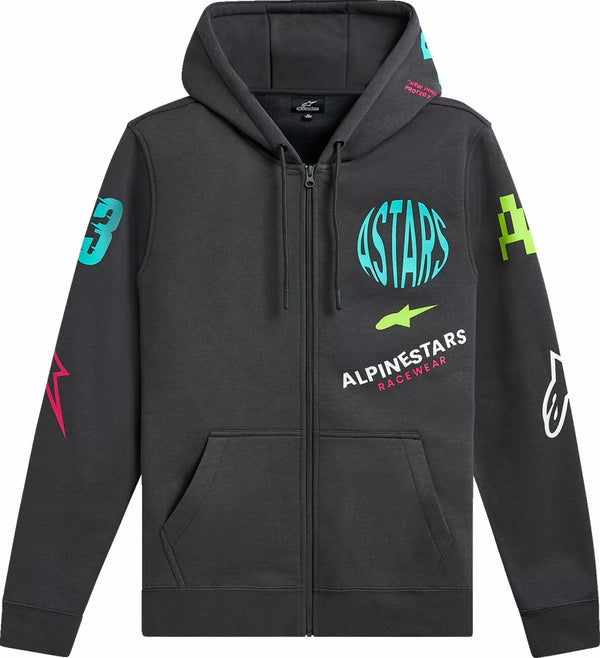 Alpinestars (Casuals) Hoodie Zip Variegate Gunmetal 1215-53200-190-L