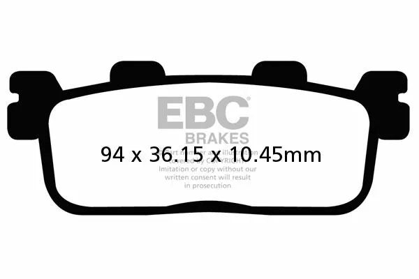 EBC спирачна накладка въглероден скутер SFAC607