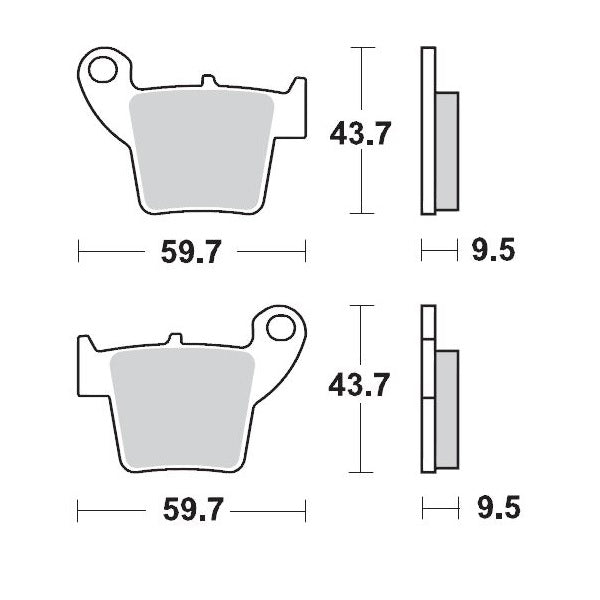 Moto-Master Brake Pad Racing GP 094312