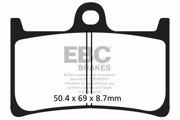 EBC спирачна накладка въглероден скутер SFAC252