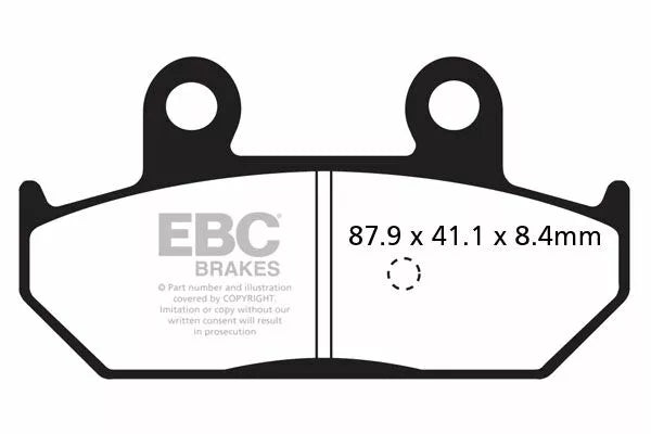 EBC спирачна накладка въглероден скутер SFAC412