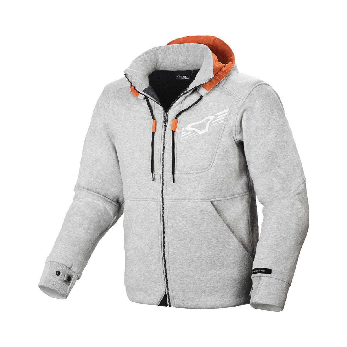 Macna Kevlar Mc-Hoodie District Light Grey