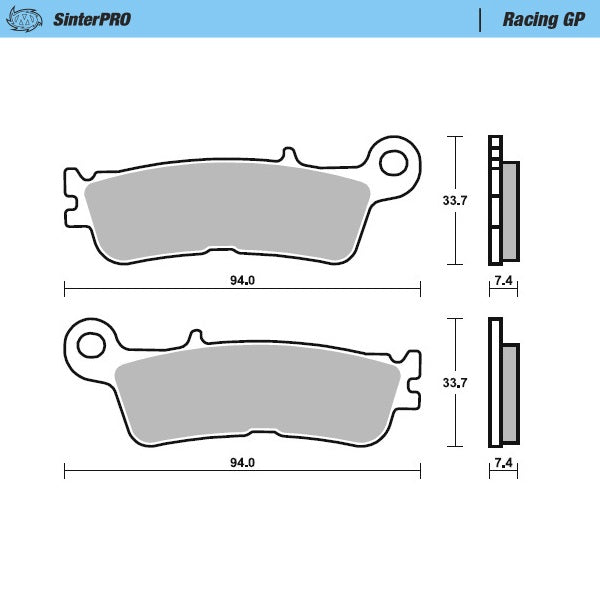 Moto-Master Brake Pad Racing GP 099812
