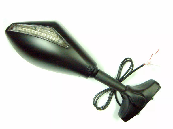 Emgo Mirror Black Left Ec W/LED 20-26192