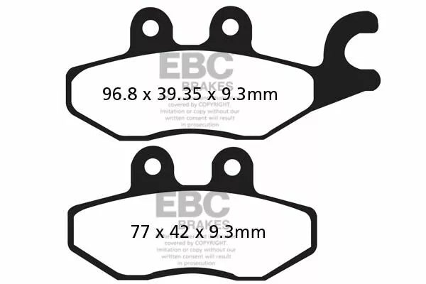 EBC спирачна накладка въглероден скутер SFAC418