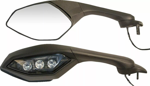 Emgo Mirror L черен ям 20-37502