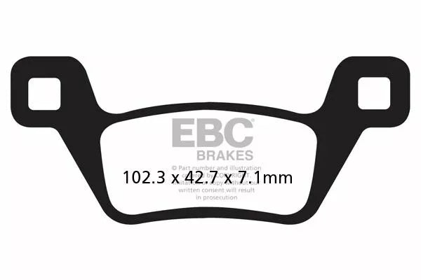 EBC спирачна подложка sint r серия FA600/2R