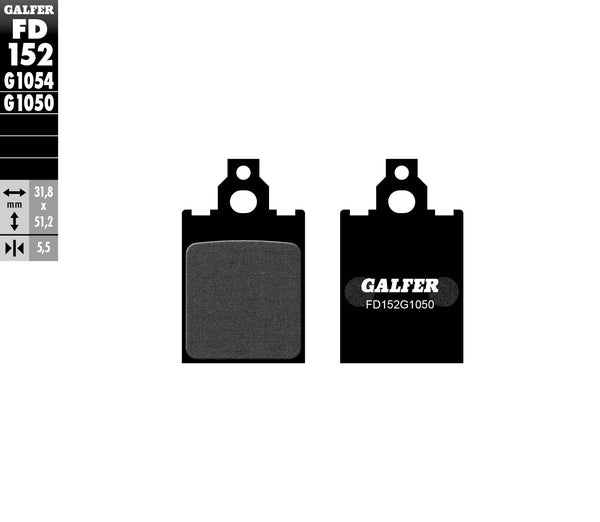Galfer спирачна накладка полу метален скутер FD152G1050