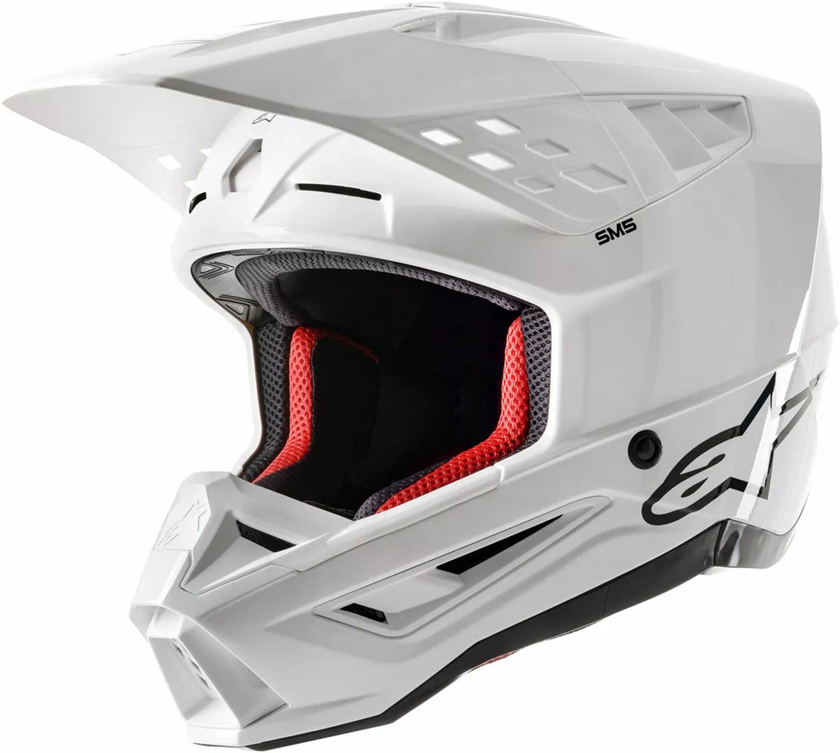 Alpinestars cross mc шлем supetech m5 твърдо бяло