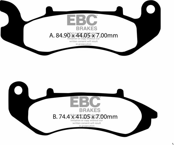 EBC спирачна подложка SFA Org Scooter SFA707