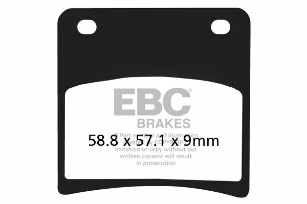 EBC спирачна накладка Vee Semisntrd FA146V
