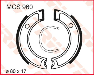 TRW спирачни обувки TRW MCS960 MCS960