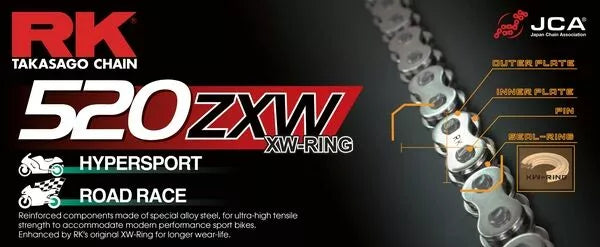 RK верига RK520ZXW GG 110R GB520ZXW-110-CLF