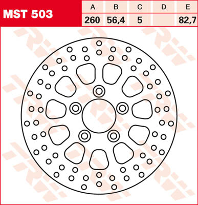 TRW заден спирачен диск Sportster MST503