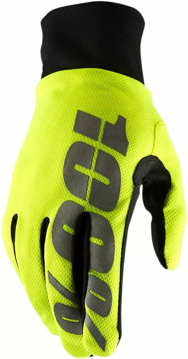 100% GLOVE HYDRO WP YL LG 10017-00007