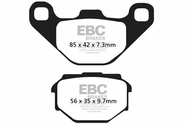 EBC спирачна подложка SFA Org Scooter SFA173