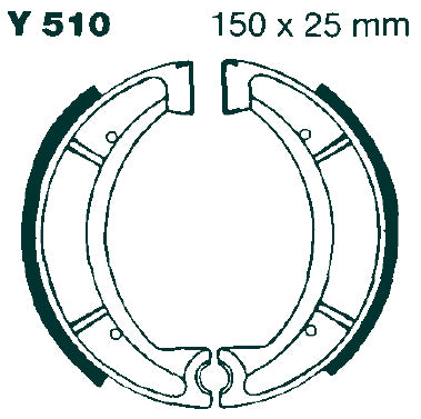 EBC спирачна обувка за изкопани y510g