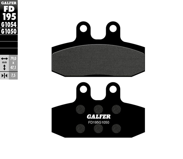 Galfer спирачна накладка полу метален скутер FD195G1050
