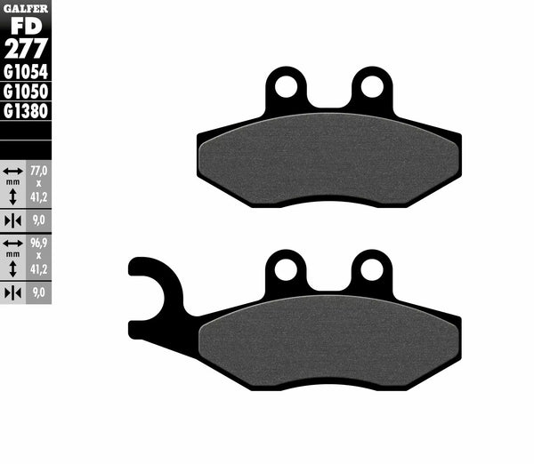 Galfer Brake Pad Semi Metal Scooter FD277G1050