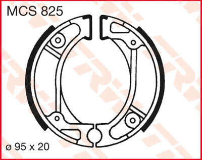 TRW спирачни обувки TRW MCS825 MCS825