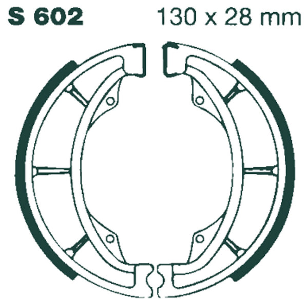 EBC спирачна обувка Grooved S602G