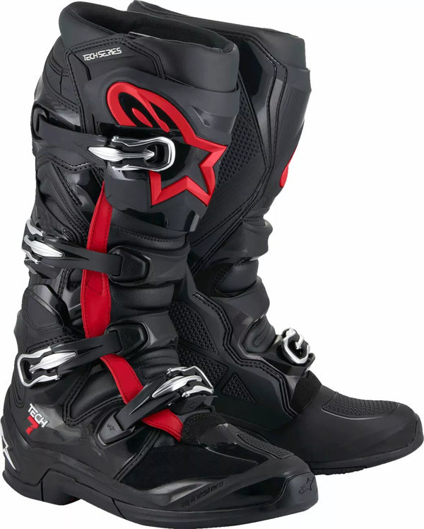 Alpinestars (MX) Boot Tech 7 Black/Red Fluo 12 2012025-1030-12