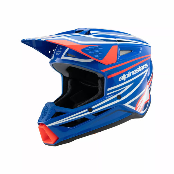 Alpinestars (MX) Helmet Yth SM3 Wurx Blue/Red/W 8302125-7312 -S