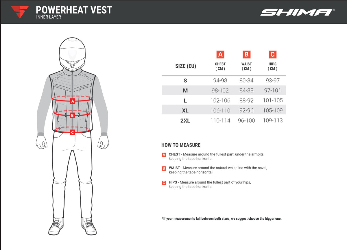 Отоплителна жилетка Shima Powerheat Black