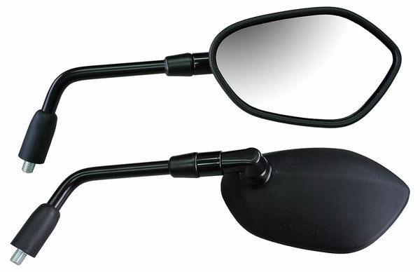 Emgo Mirror Black Left Ec Stem 20-37492