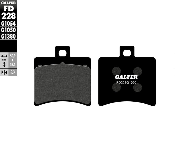 Galfer спирачна накладка полу метален скутер FD228G1050