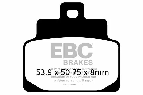 EBC спирачна накладка въглероден скутер SFAC301
