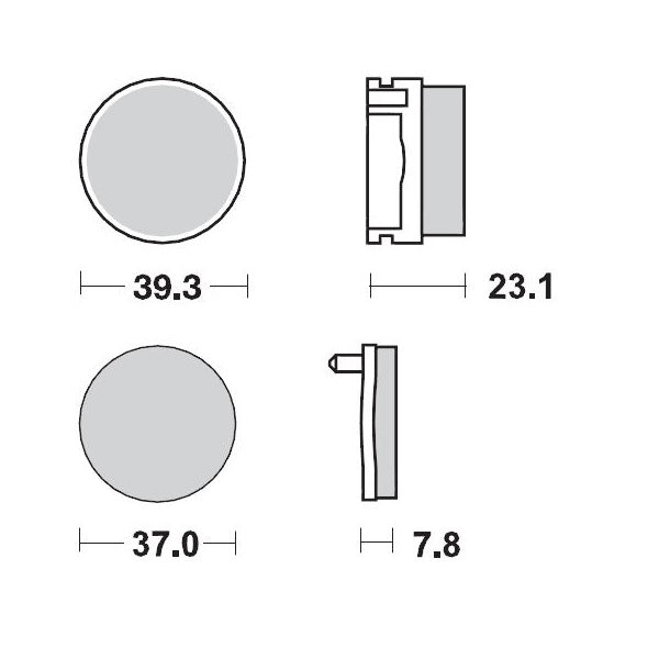 Moto-Master Brake Pad Racing 092511