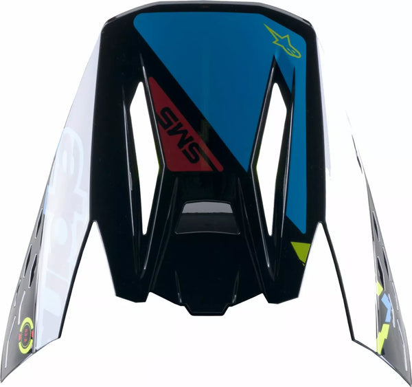 Alpinestars (MX) Visor SM5 Action BK/BL/YL 8986022-1757