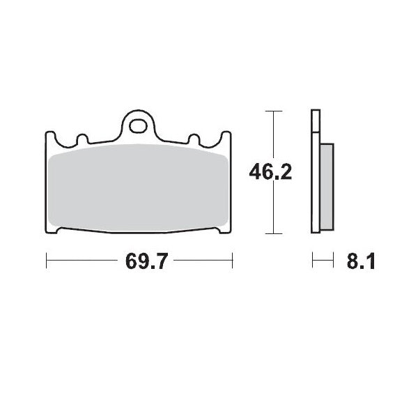 Moto-Master Brake Pad Racing GP 09912