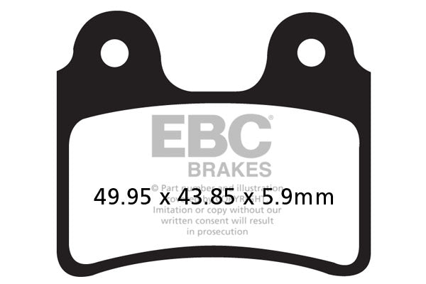 EBC спирачна накладка въглерод tt мръсотия fa303tt