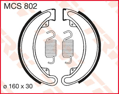 TRW спирачни обувки TRW MCS802 MCS802