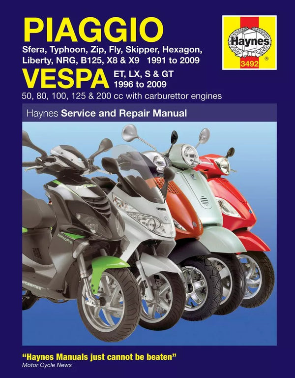 Haynes Piaggio (Vespa) скутери 3492