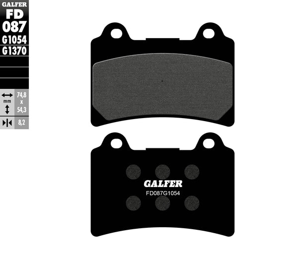 Galfer спирачна накладка полу метал FD087G1054