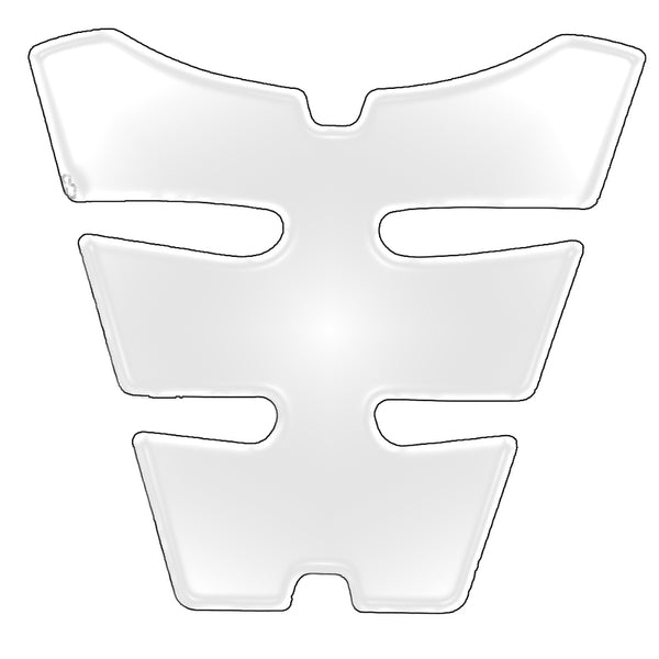 Transparent V-Part Tank Pad Large för skydd av bränsletank, idealisk för vattensporter och bogserbara vattenleksaker.