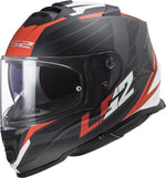 LS2 Integral MC Helmet Storm II Nerve Matt Black /Red